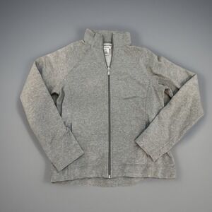 Pendleton Full‎ Zip Jacket Heather Gray Cotton Blend   Casual Small